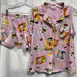 Betty Boop Fruit Pajama set.